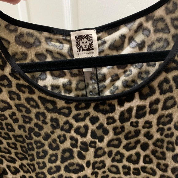 Anne Klein M Leopard Tunic Top - Picture 4 of 6